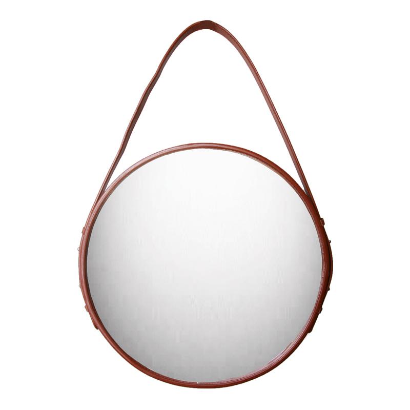 Ørskov Spejl Læderrem Ø:30 cm Chokolade/Cognac/Elefant/Sort