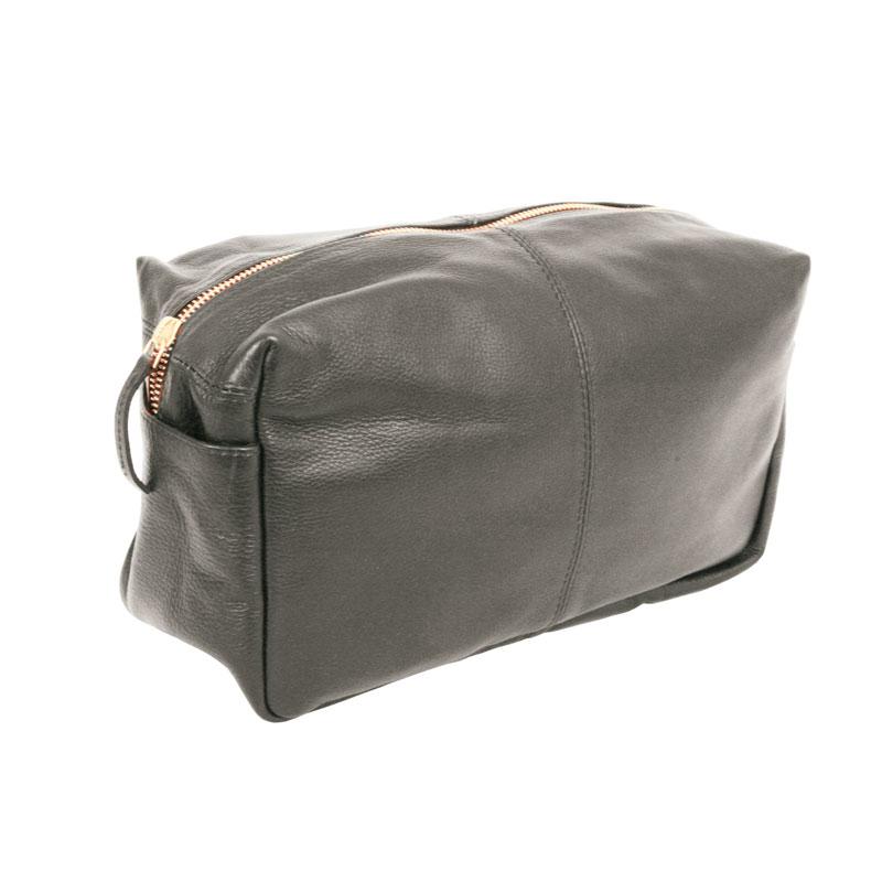 Ørskov Vintage Toilettaske Læder Stor - Elefant m. hvide syninger Elefant m. hvide syninger