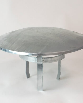 Skorstenshætte Ø150mm Universal Galvaniseret/Sort