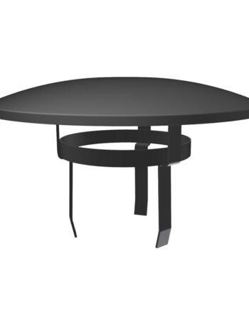 Skorstenshætte Ø150mm Universal - Sort Sort