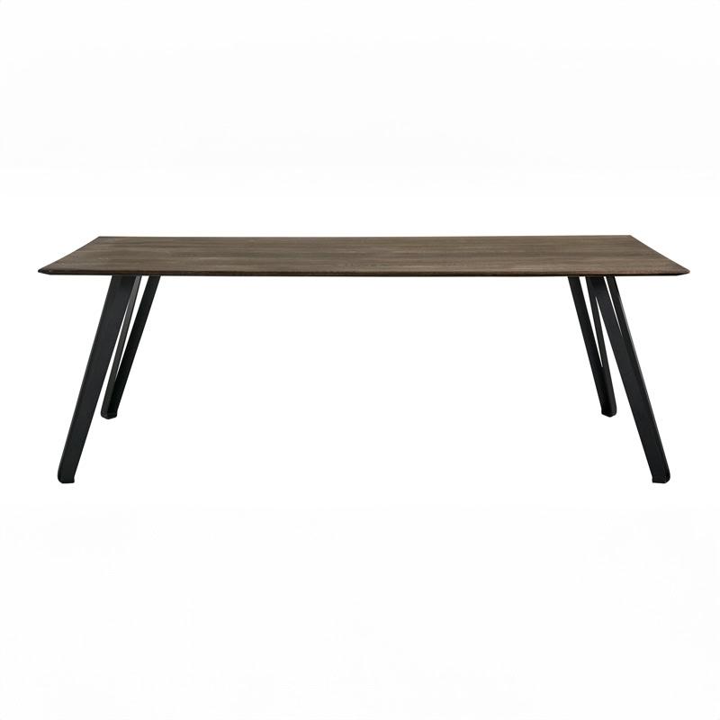 Muubs Space Spisebord L220 Lyst olieret egetræ/Mørk røget eg/Sortbejdset ask