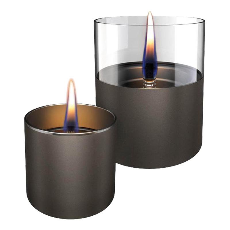 Tenderflame Lilly 8/10 Glass 2-pak Grå Metallic Aluminium/Guld/Hvid/Kobber/Lysegrå/Mørkegrå/Sort/S