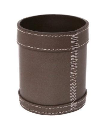 Ørskov Læder Pennebæger - Elefant m. hvide syninger Elefant m. hvide syninger