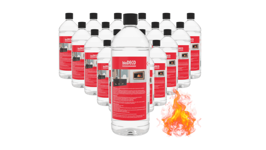 24 x 1 Liter Bioethanol m/smart hældetud