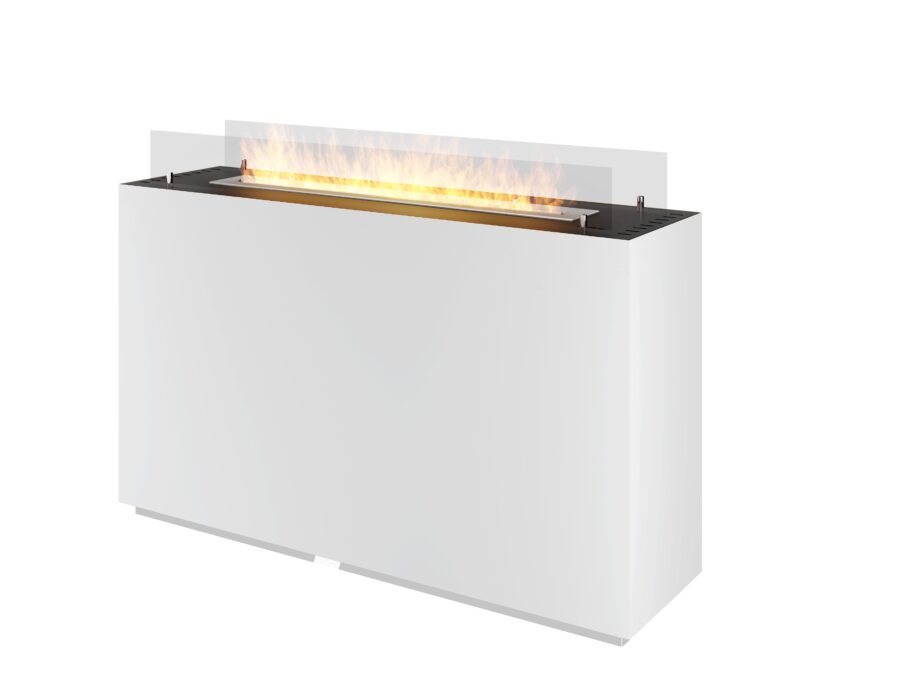 Fritstående Biopejs Cube Hvid