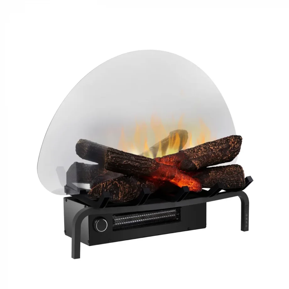Logset 20' - Fritstående Elpejs Indsats Sort