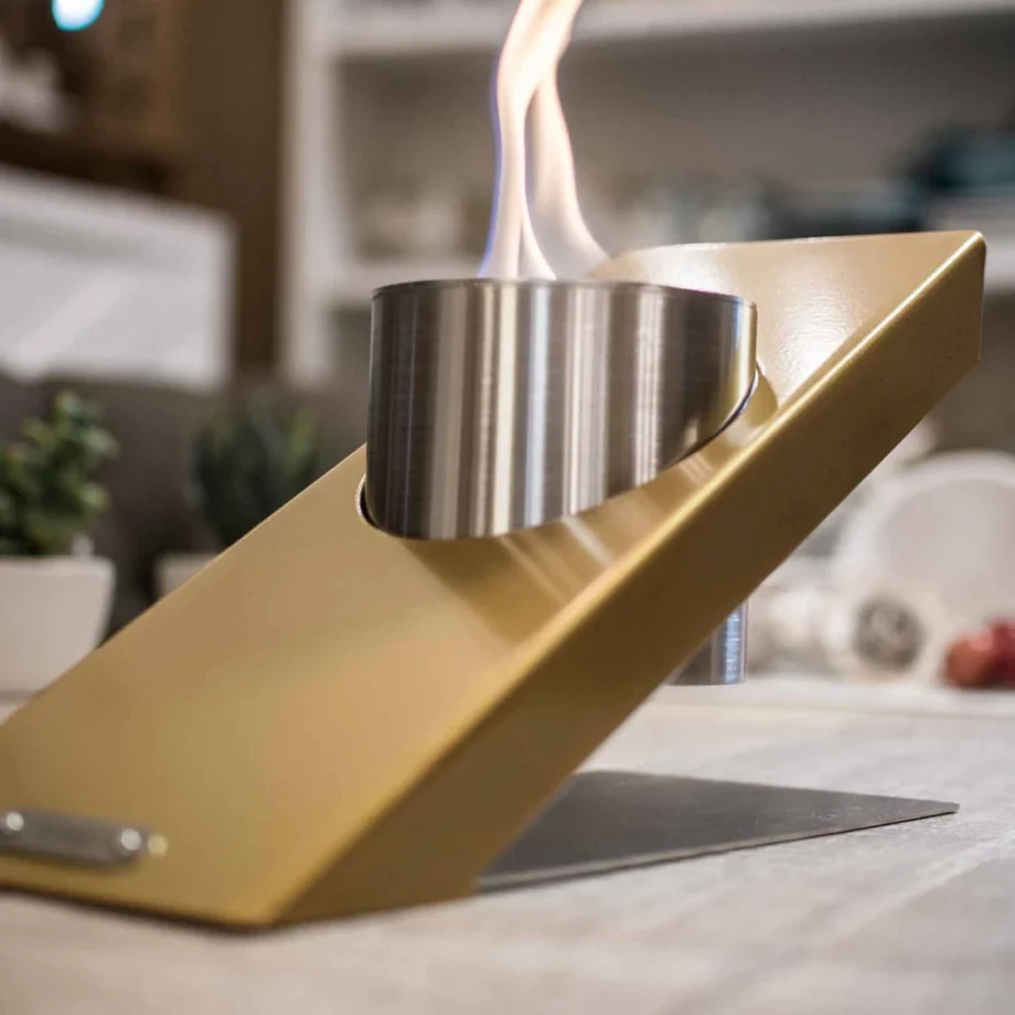 Oblique Single Bordpejs - Golden Guld
