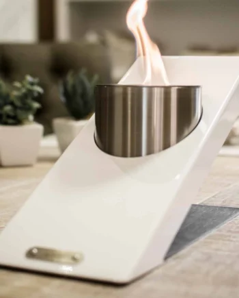 Oblique Single Bordpejs - Hvid Hvid