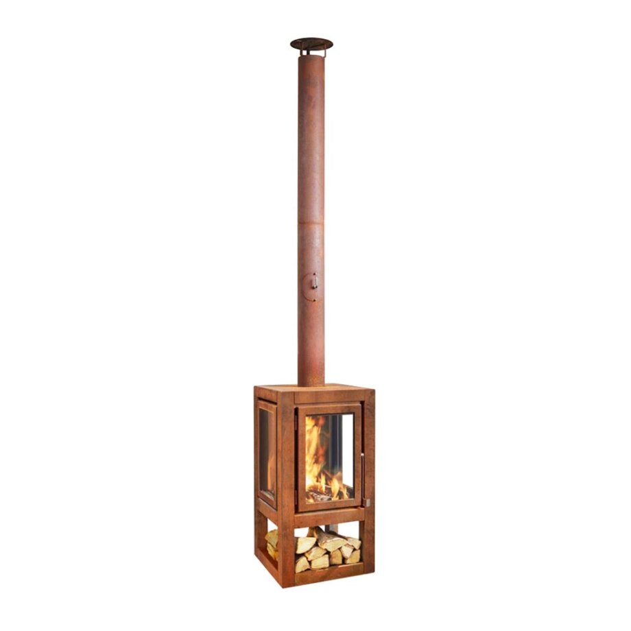 Quaruba XXL Mobile havepejs Corten (Rust)