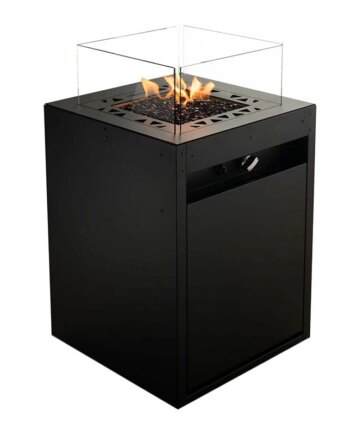 Square - Udendørs Gaspejs Sort