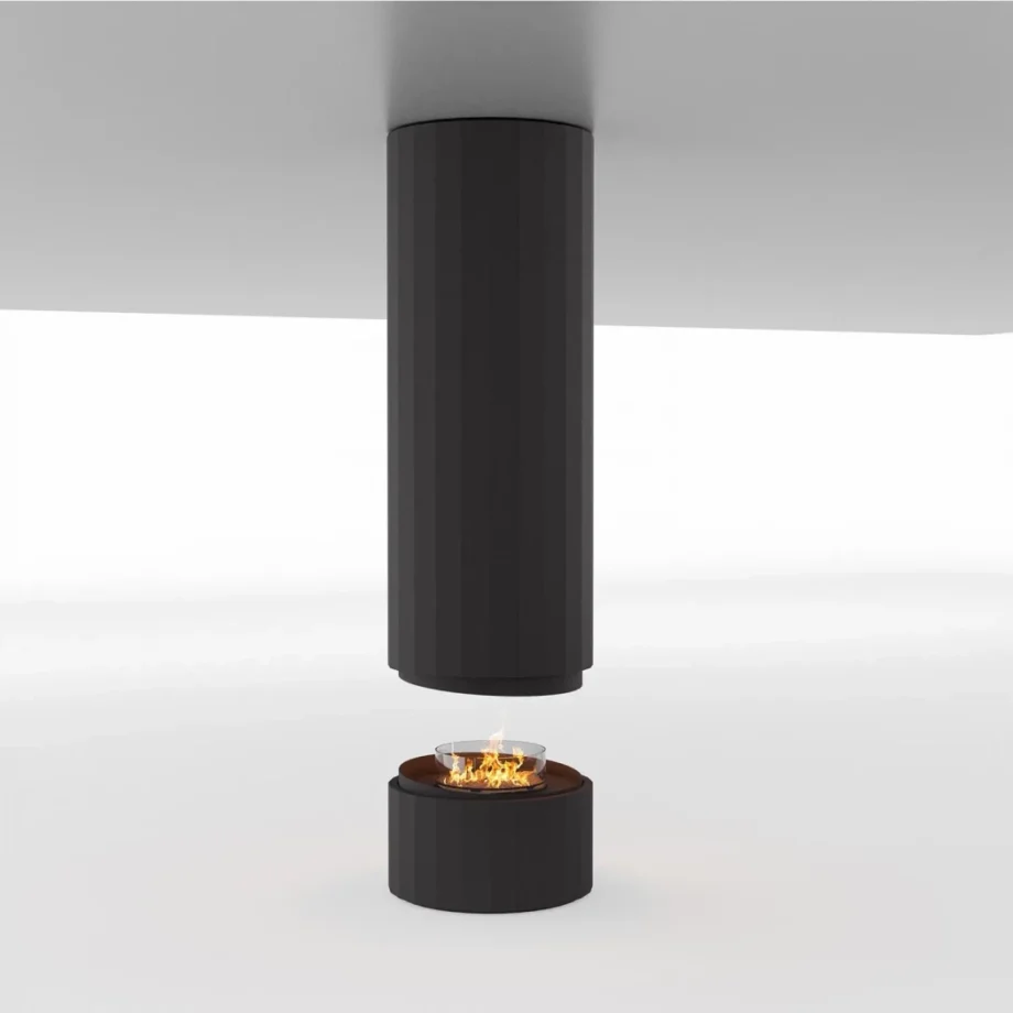 Pillar - Ophængt Bioethanol Pejs Sort