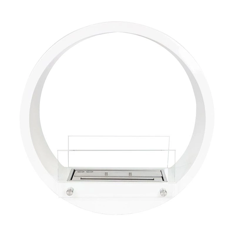 Rund biopejs til indbygning - Hvid Hvid