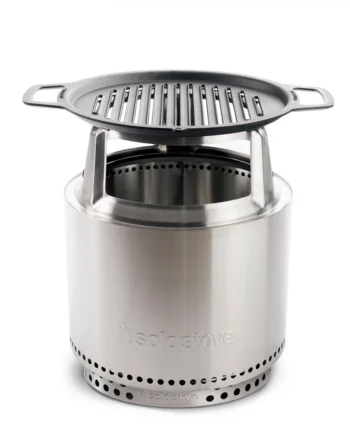 Bonfire grill top + HUB Rustfrit stål|Sort