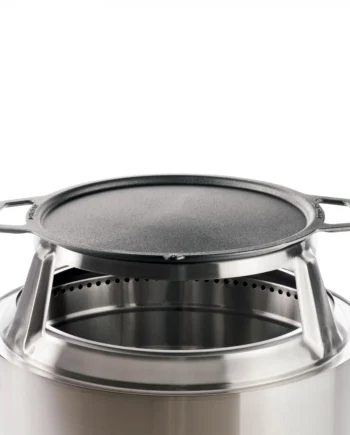 Yukon stegeplade top + HUB Sort|Rustfrit stål