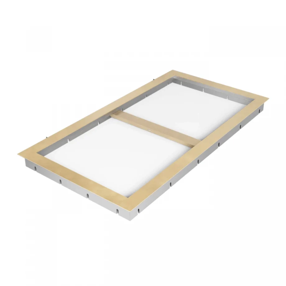 Vinkælder glaslåge motoriseret  -  messing (640x1000 mm) Glas|Poleret messing