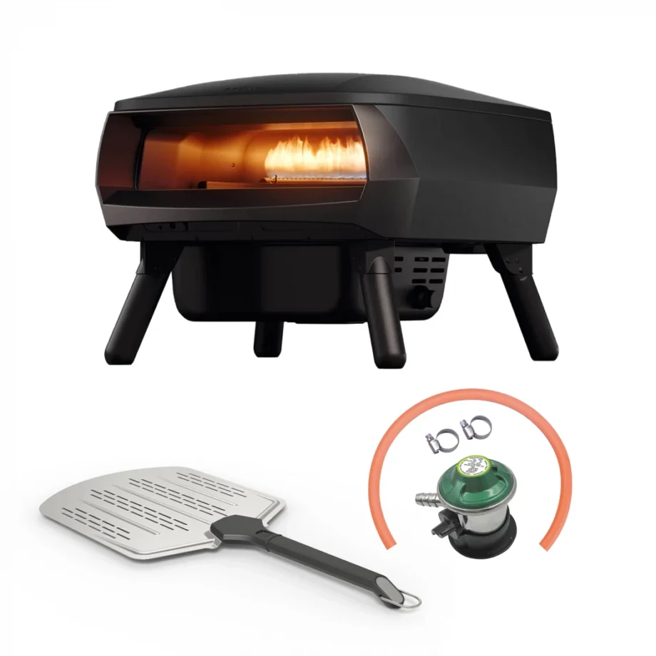 PICCOLO Rotante Pizzaovn 13" Mat sort - TILBUDSPAKKE Sort